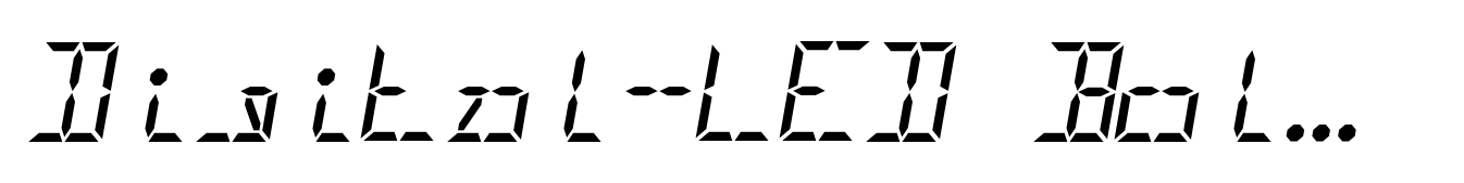 Digital-LED Bold Italic